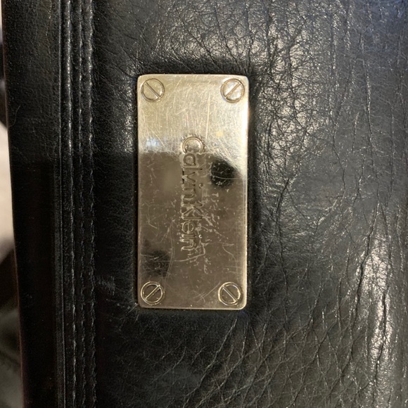 Calvin Klein black leather purse & matching wallet - Picture 5 of 7